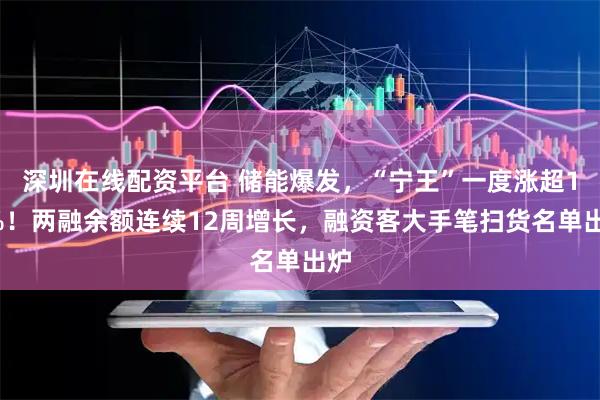 深圳在线配资平台 储能爆发，“宁王”一度涨超14%！两融余额连续12周增长，融资客大手笔扫货名单出炉